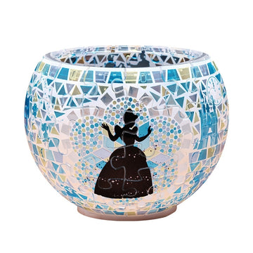 Disney Store - Yanoman Cinderella Lampshade (plastic, transparent parts) 80-piece glass mosaic - Cinderella - 7x10x10cm LED light - Puzzle