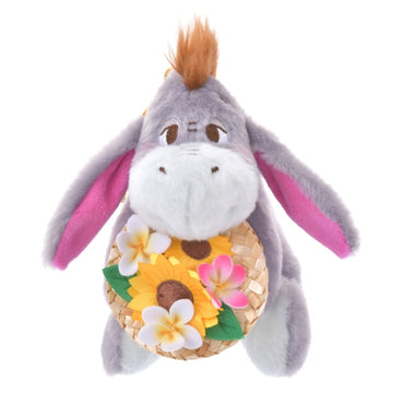 Eeyore Plush Keychain with Straw Hat