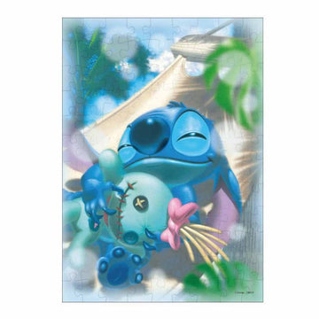 Stitch Puzzle 108 Teile "Schlafen in der Hängematte"