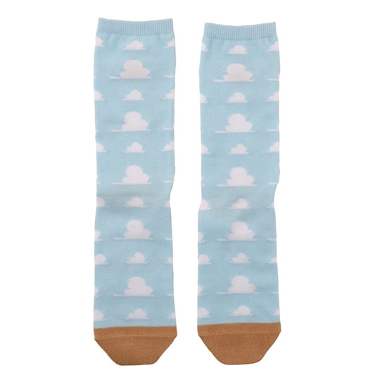 Little Green Men/Alien Wolkenmuster Gesicht bestickte Socken