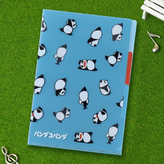Transparent A5 pocket folder "Panda and little panda" (roll folder) 
