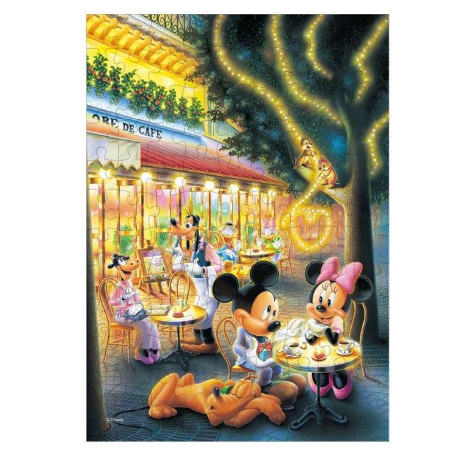 Mickey & Friends Leuchtendes 108-teiliges Puzzle "Liebescaféterrasse"
