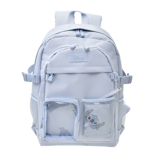 Disney Store - Stitch &amp; Scrump Backpack with Clear Window and ID Holder 22L Life Partner Bag Casual Bag