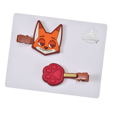 Nick Wilde hair clips set color clips