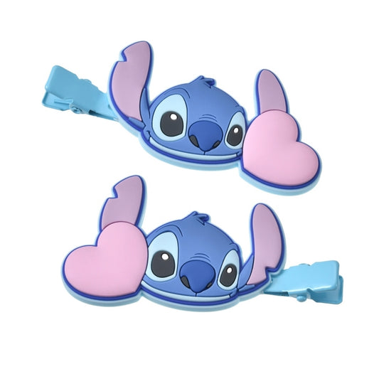 Stitch Haarspangen Set Farbclips Herz