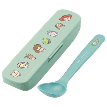 Disney Store - Antibacterial Soup Spoon with Case [16cm] Toy Story Smoke Color - Kitchen Utensils