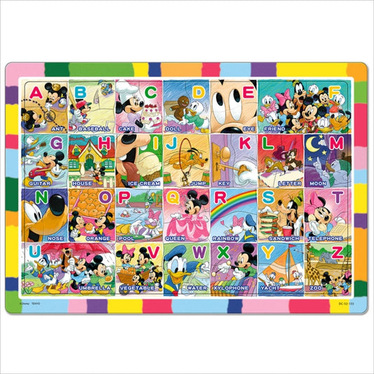 Mickey &amp; Minnie children's puzzle 52 pieces "Mickey and ABC play!"