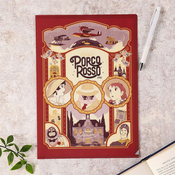 Porco Rosso Transparent Retro Frame 