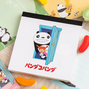 Panda and Panda Bear Notepad Square 