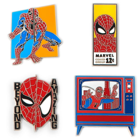 Disney Store - Marvel Spiderman Mystery Pin Badge - Lapel Pin