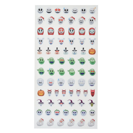 Disney Store - Tim Burton Nightmare Before Christmas Mini Icon Style Sticker Collection - Sticker Collection