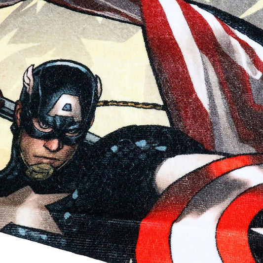 Disney Store - Marvel Captain America Gesichtstuch mit großem Flaggenmotiv - Handtuch