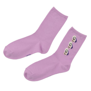 Young Oyster Triple Face Purple 23-25 - Socks