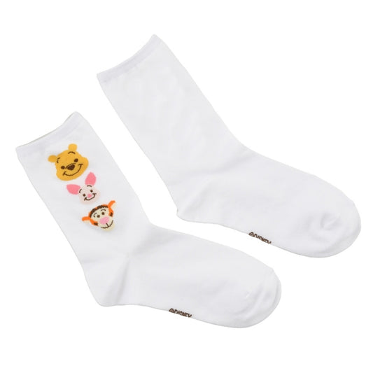 Pooh, Piglet, Tigger Socks Triple Face White