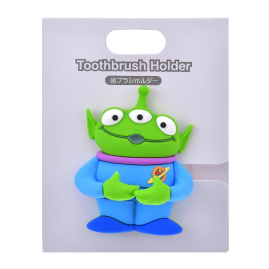 Little Green Men/Alien Toothbrush Holder with Suction Cup