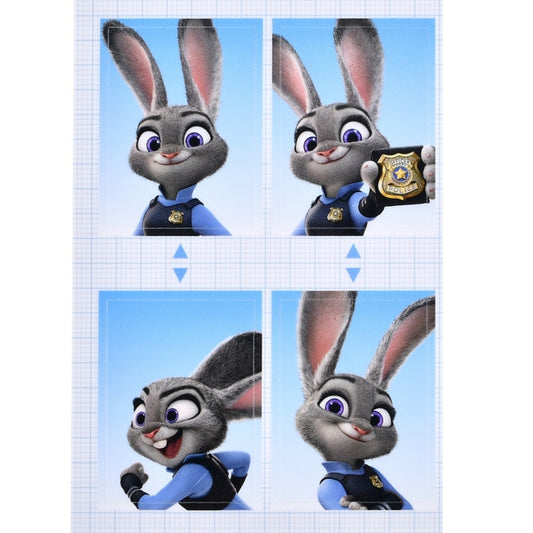 Judy Hopps Seal Sticker Passport Photo Style