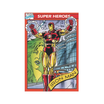 Iron Man Superhelden Postkarte