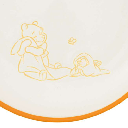 Disney Store - Winnie the Pooh &amp; Piglet WHITE POOH - Plate