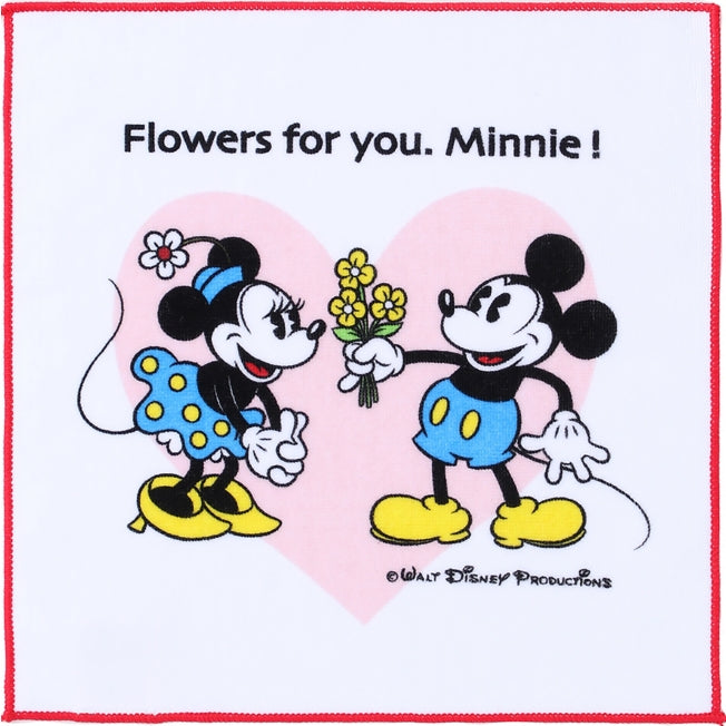 Mickey &amp; Minnie Mini Towel in the style of the 70s