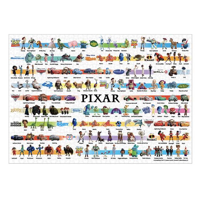 Disney Store - Pixar puzzle the smallest 1000 pieces in the world "Disney/Pixar Collection (21 works)" - puzzle