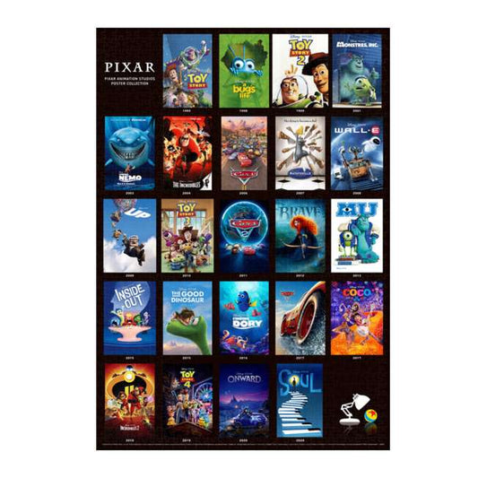 Disney Store - Pixar All Character Jig Saw Puzzle 1000 Piece "Pixar Animation Studios Poster Collection - Puzzle