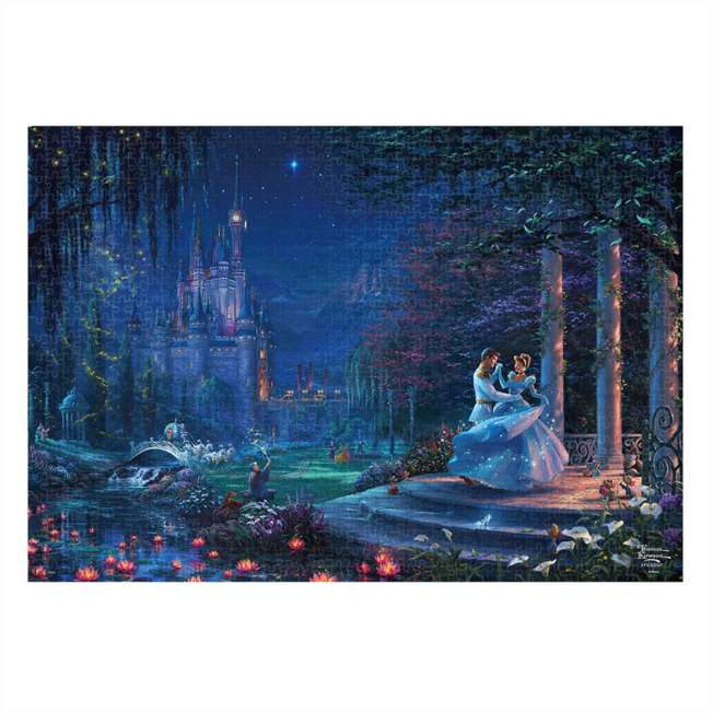 Disney Store - Cinderella Jigsaw Puzzle Canvas Style 1000 Pieces Dancing in the Starlight - Puzzle