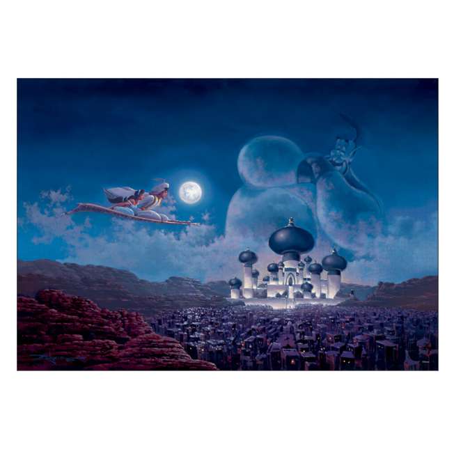 Disney Store - Aladdin Jigsaw Puzzle 1000 -Piece Special Art Collection Rodel Gonzalez Flight Over Agrabah - Puzzle
