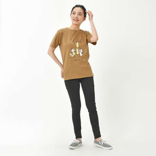 Disney Store Chip &amp; Chap Brown Short Sleeve T-Shirt