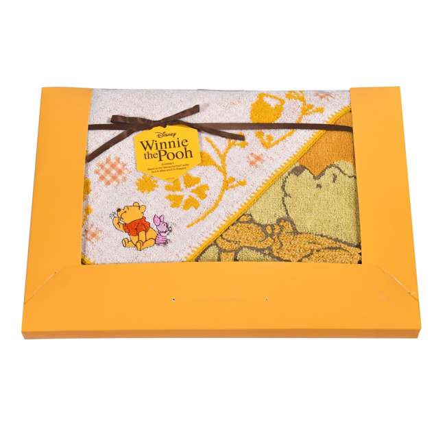 Winnie Puuh Handtuch-Geschenkset (Waschlappen & Gesichtstuch) – Honig