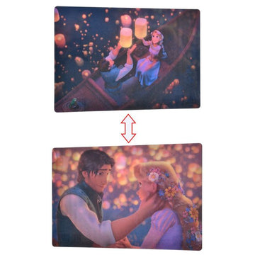 Rapunzel &amp; Flynn Rider, Pascal Postcard Canoe Lenticular