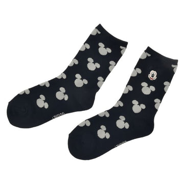 Mickey Icon Pattern Socks with Face Embroidery