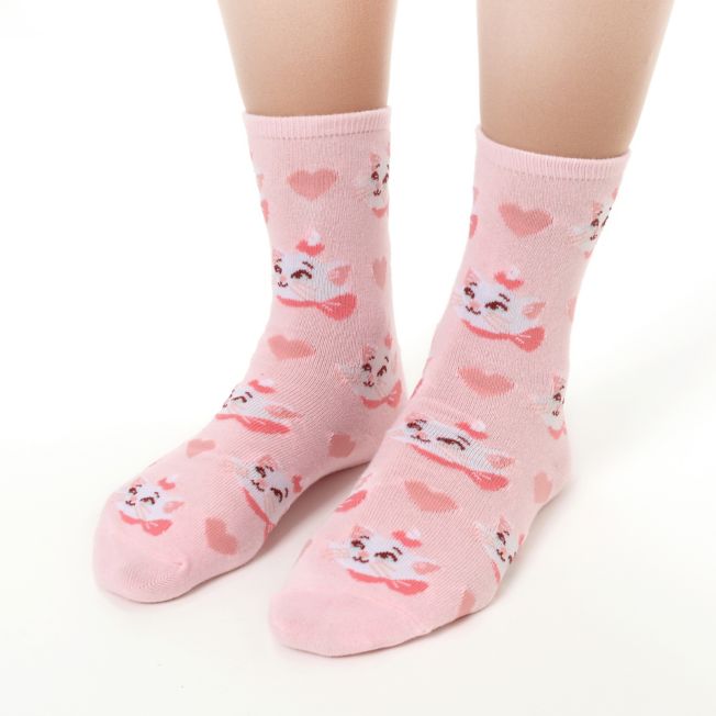 Marie Fashionable Cat Socken Herz Pink 36-39