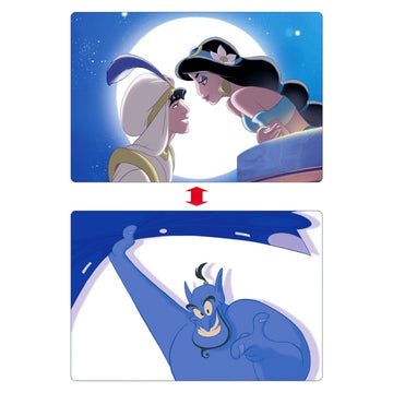 Jasmin & Aladdin, Genie Postkarte Lenticular