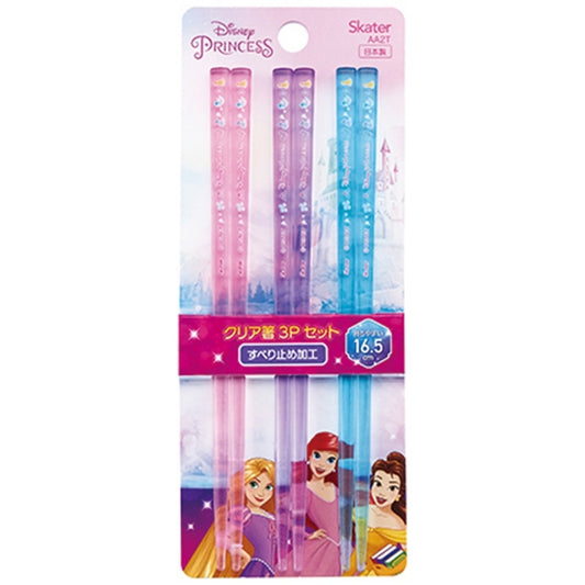 Disney Store - Acryl Clear Chopsticks 3er Set [16.5cm] Prinzessin AA2T - Küchenaccessoire