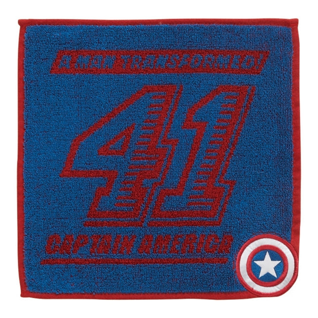 Captain America Mini Handtuch Sportlich Blau