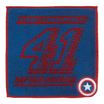 Captain America Mini Handtuch Sportlich Blau