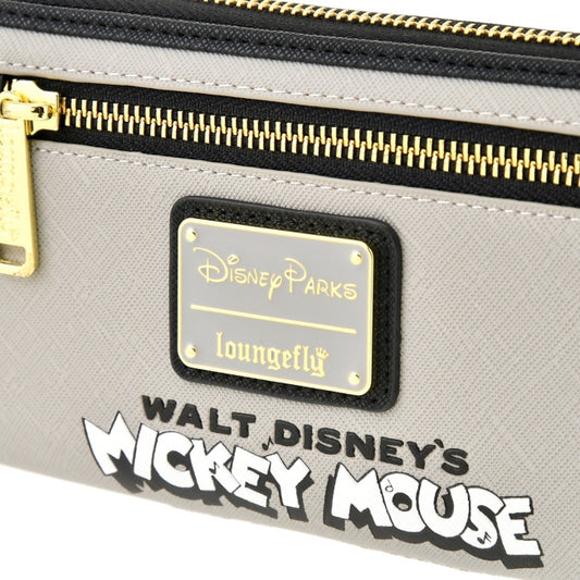 Disney Store - Loungefly Mickey & Minnie, Pete Geldbörse Wallet Monoton Dampfschiff Willie - Geldbörse