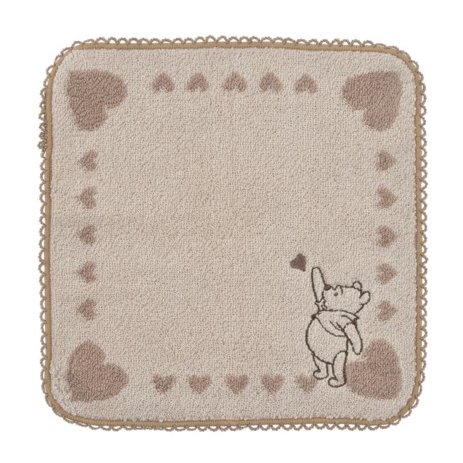 Pu der Bär Mini Handtuch Herzrahmen