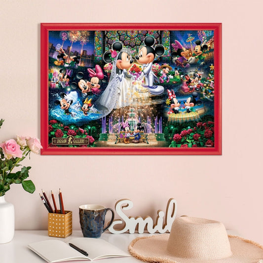 Disney Store - Mickey & Minnie Hologrammpapier Puzzle 500 Teile "Ewige Gelübde - Hochzeitstraum" - Puzzle