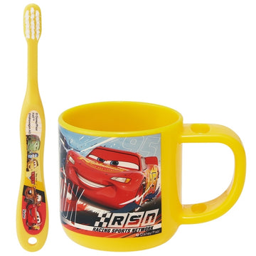 Cars Mug with Stand &amp; Toothbrush Set