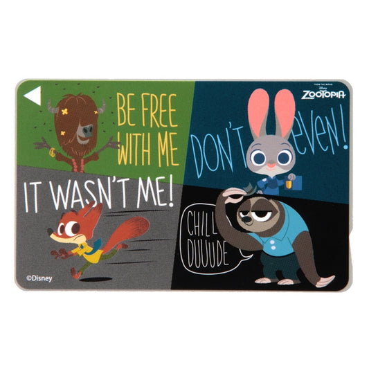 Disney Store - Zootopia IC-Karten Aufkleber/Charaktere - Zubehör