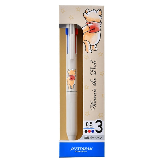 Disney Store - Winnie the Pooh Jetstream New 3 Colors 0.5 Oil Ballpoint Pen - Stationery
