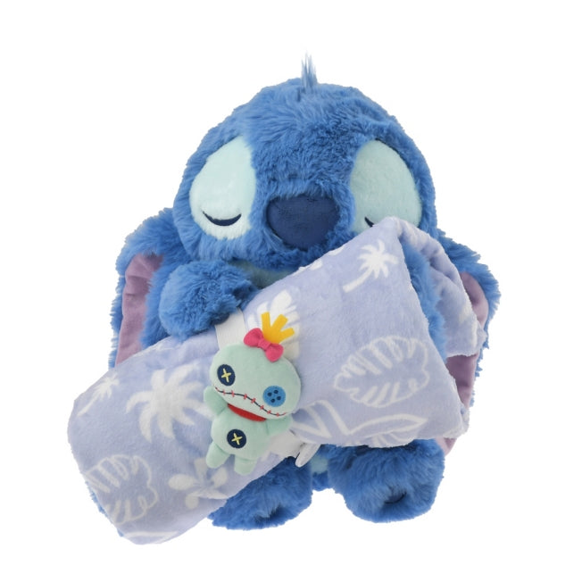 Stitch & Scrump Decke mit tropischem Muster und Plüschtier