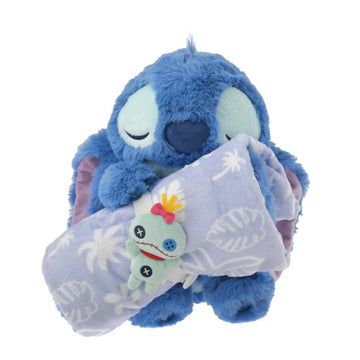 Stitch & Scrump Decke mit tropischem Muster und Plüschtier