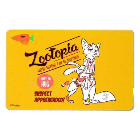 Disney Store - Zootopia IC Card Sticker/Retro Yellow - Accessory