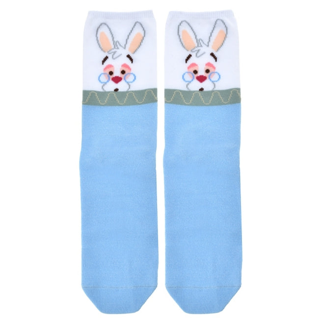 Disney Store - Weiße Kaninchen Socken Alice im Wunderland 23-25 - Socken