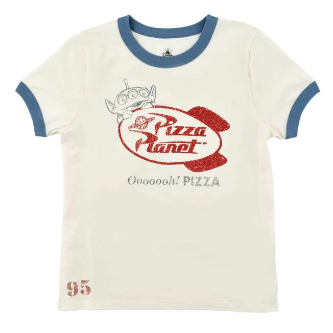 Disney Store - Little Green Men/Alien Pizza Planet - Kurzarm T-Shirt