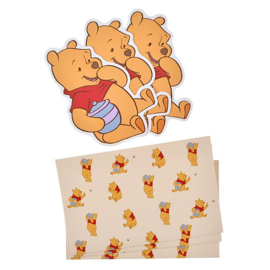 Disney Store - Winnie the Pooh Message Card and Envelope Set Mini Die-Cut - Stationery