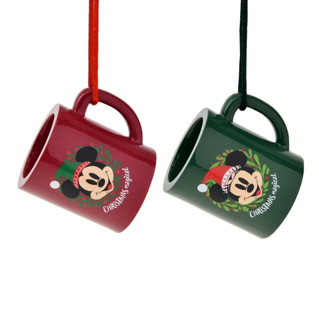 Mickey & Minnie Ornament Set Mug Disney Weihnachten 2024