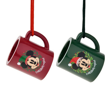 Mickey & Minnie Ornament Set Mug Disney Weihnachten 2024